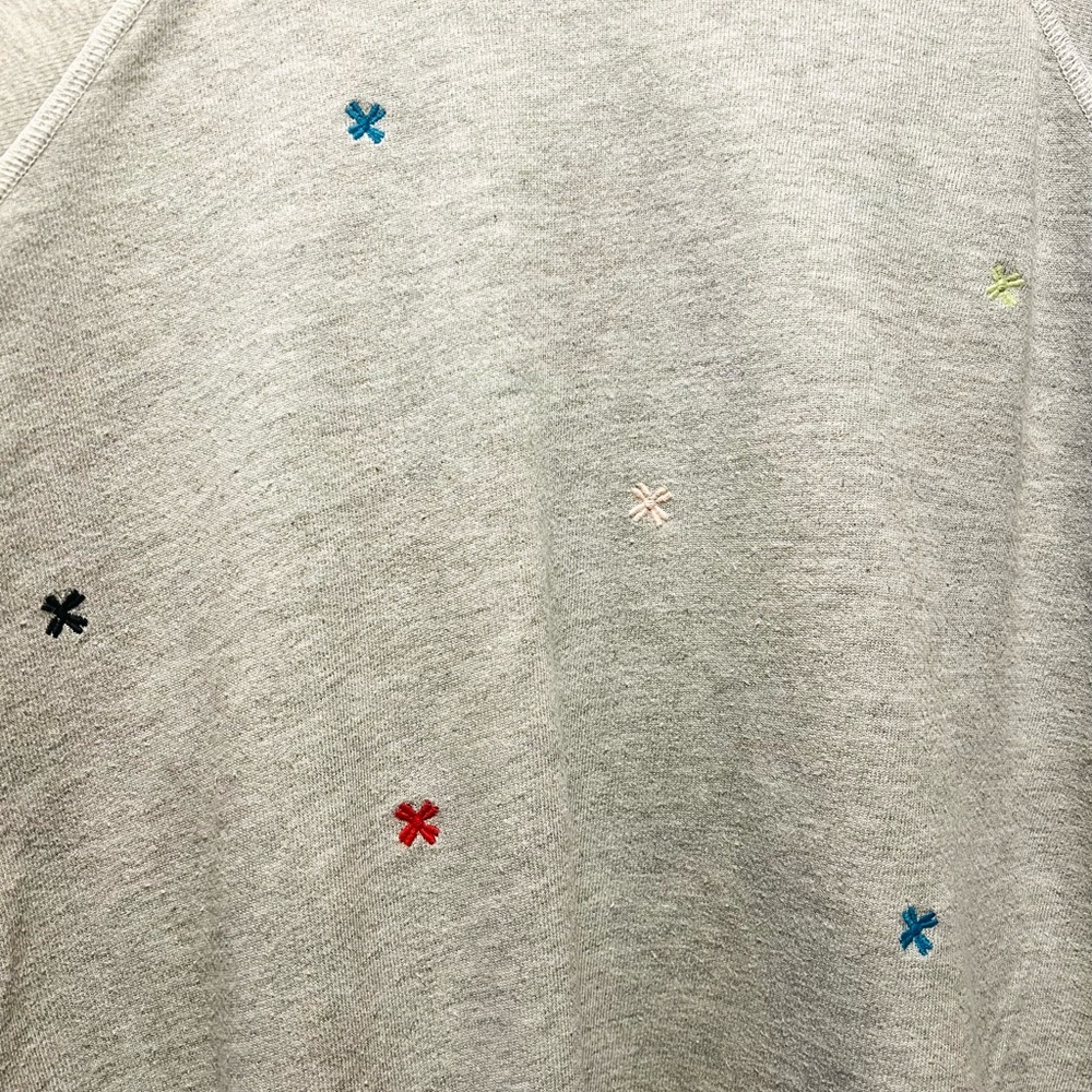 THE GREAT. Classic Grey Embroidered Sweatsuit - Picture 4 of 13